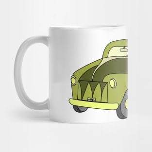 Santa Claus on pickup with Christmas gifts Mug